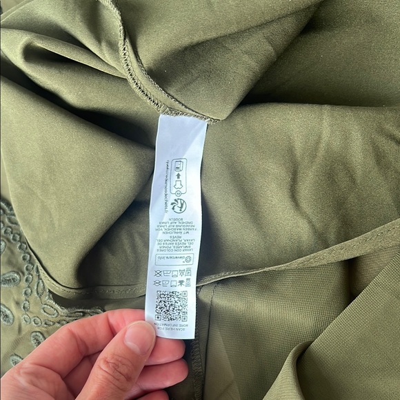 ASOS DESIGN embroidered cuff and hem maxi dress in khaki - Picture 14 of 15